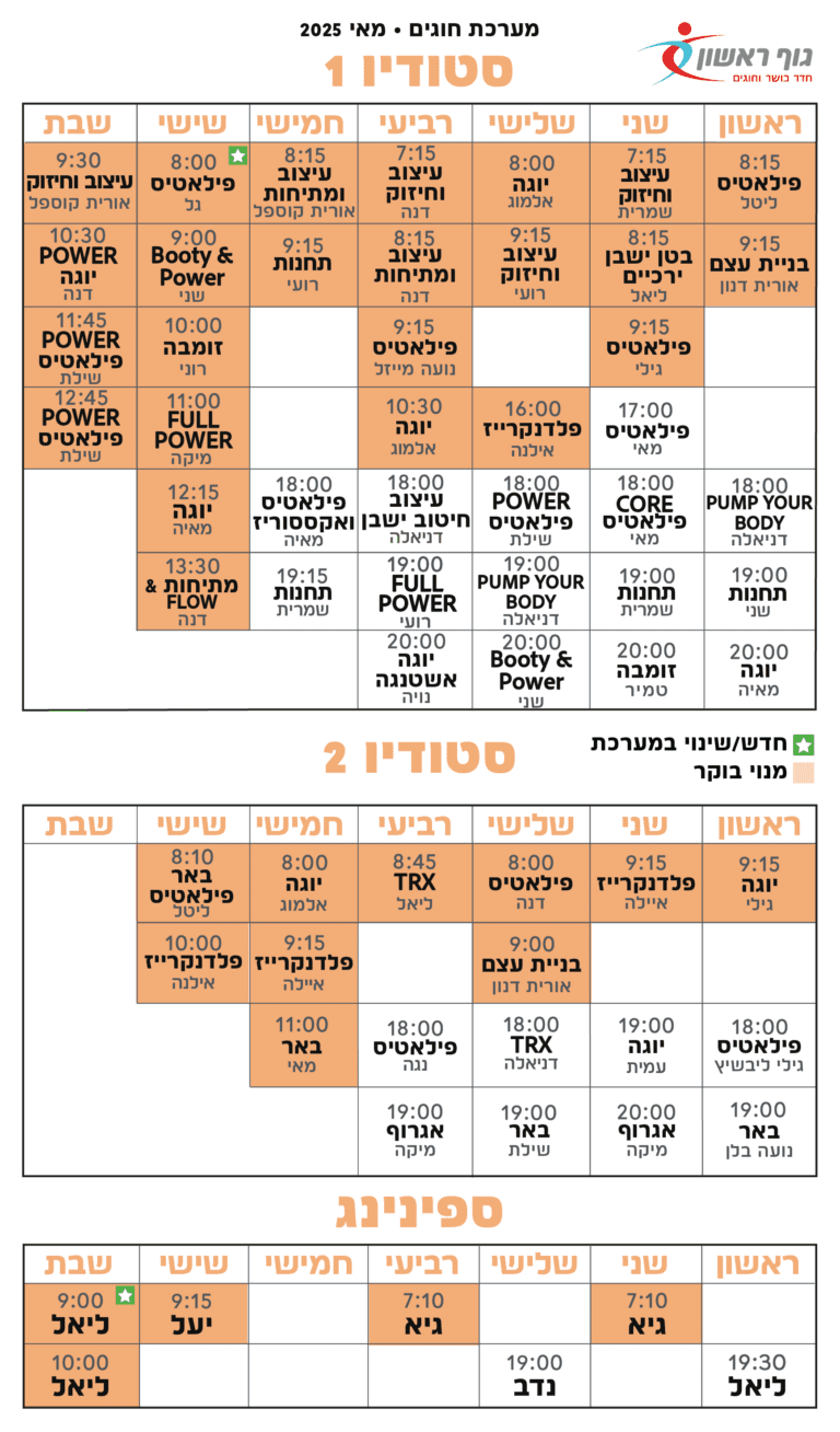 יוגה פילאטיס ספינינג TRX עיצוב דינאמי, פילאטיס בר