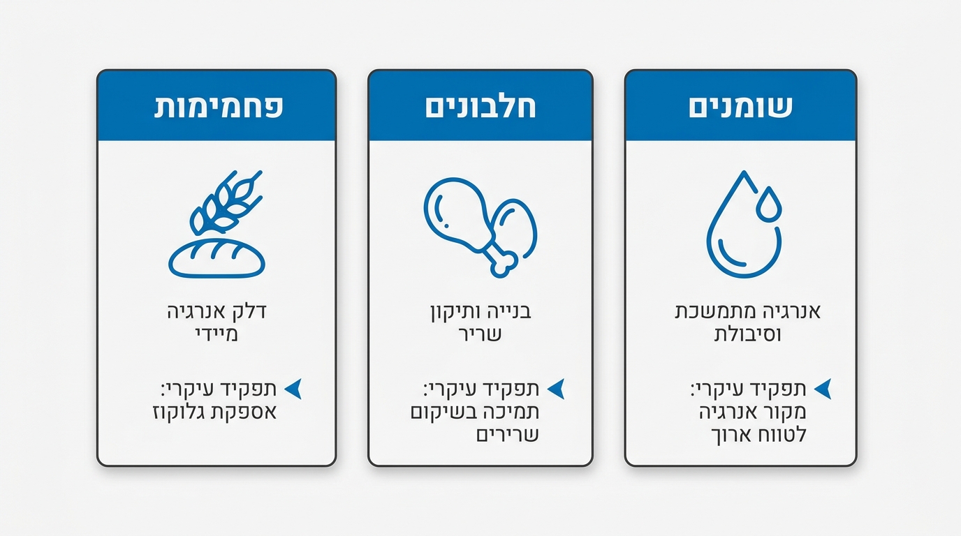 פחמימות מול חלבון לפני אימון - השוואה תזונתית למתאמנים