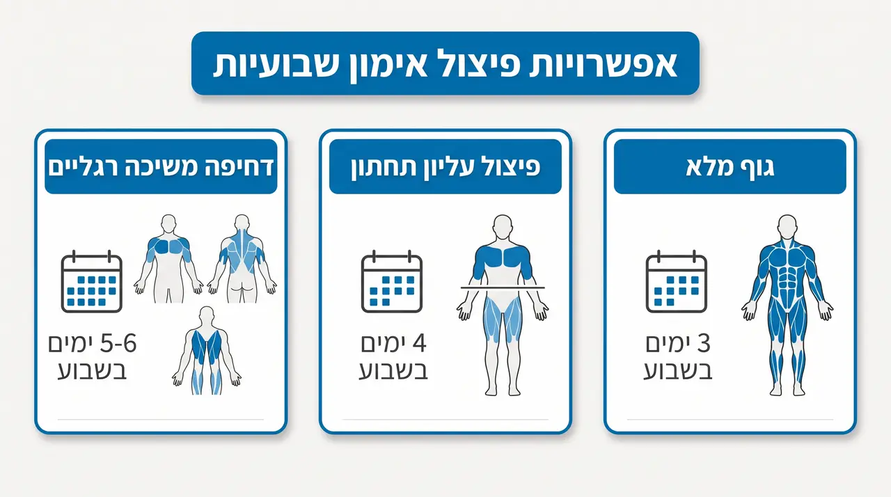 תוכנית אימונים בניית מסה: המדריך המלא לבניית שריר וחלוקת תרגילים נכונה